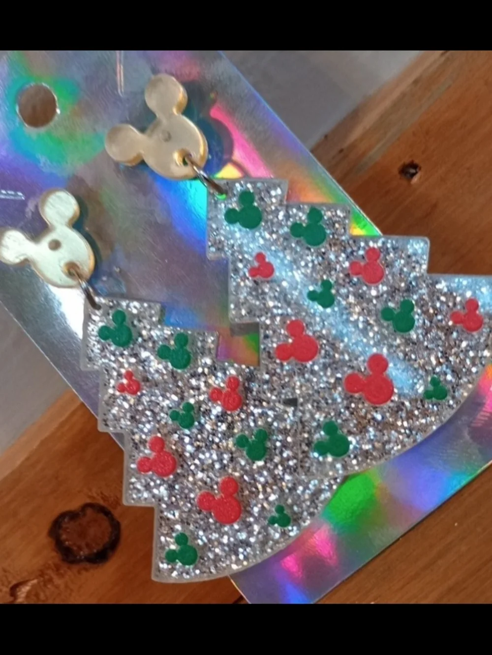 $8 Each Or Bundle 5/$20 Kids Mickey Inspired Tree Glitter Drop Earrings